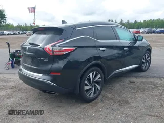 2017 Nissan Murano SL with VIN 5N1AZ2MH3HN159448, listed as a IAAI auction lot 42366598 with 294,199 mi miles and . Bid and sale history available at DreamBid. Image 4.