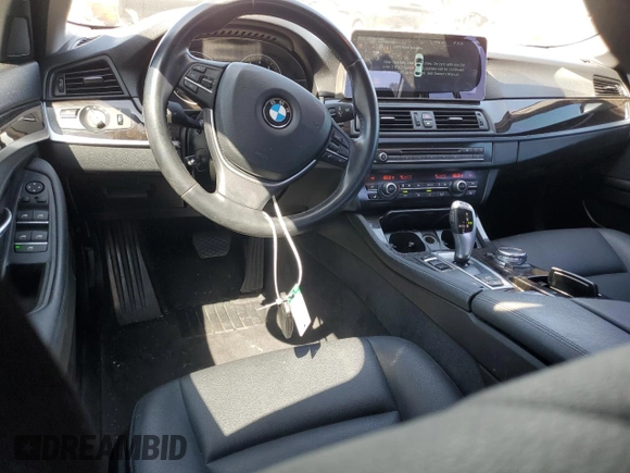 2015 BMW 5 Series 528i with VIN WBA5A5C5XFD522415, listed as a Copart auction lot 52563095 with 81,979 mi miles and Salvage Title. Bid and sale history available at carsss.com. Image 8.
