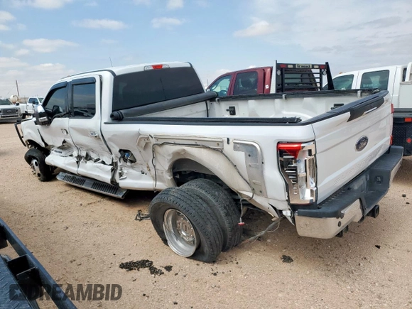 2017 Ford F-350 Lariat with VIN 1FT8W3DT8HEC08097, listed as a Copart auction lot 57352915 with 169,704 mi miles and Salvage title. Bid and sale history available at DreamBid. Image 2.