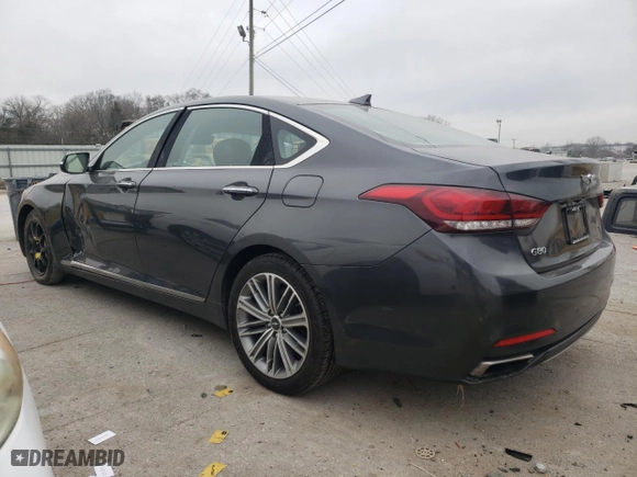 2018 Genesis G80 3.8L with VIN KMHGN4JE2JU223020, listed as a Copart auction lot 36755974 with 132,785 mi miles. Bid and sale history available at carsss.com. Image 2.