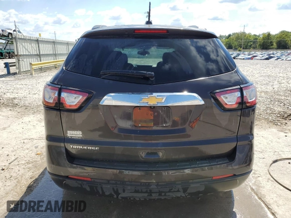 2017 Chevrolet Traverse LS with VIN 1GNKRFED3HJ134530, listed as a Copart auction lot 72185844 with 82,427 mi miles and Salvage Title. Bid and sale history available at DreamBid. Image 6.