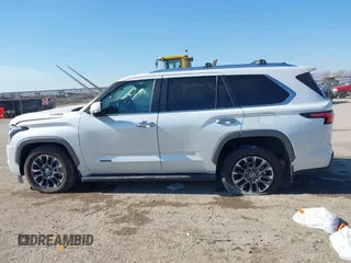 2024 Toyota Sequoia SR5 with VIN 7SVAAABA5RX038752, listed as a IAAI auction lot 41325345 with 9,791 mi miles. Bid and sale history available at carsss.com. Image 14.