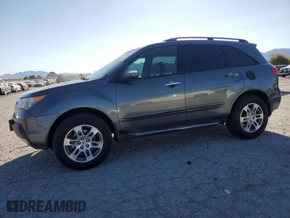 2008 Acura MDX Tech Pkg with VIN 2HNYD28368H520450, listed as a Copart auction lot 49110035 with 201,285 mi miles and Salvage Title. Bid and sale history available at carsss.com. Image 1.