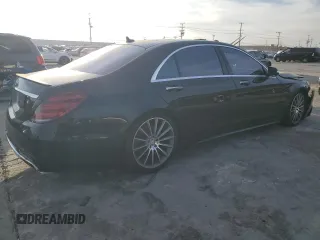 2017 Mercedes-Benz S 550 with VIN WDDUG8CB2HA292173, listed as a Copart auction lot 45757075 with 99,985 mi miles and Salvage Title. Bid and sale history available at carsss.com. Image 3.
