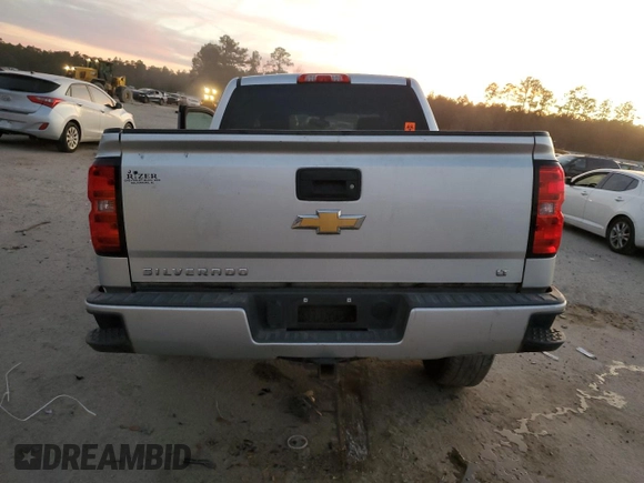 2018 Chevrolet Silverado 1500 LT with VIN 3GCUKREC2JG610420, listed as a Copart auction lot 41514315 with 0 mi miles and Salvage Title. Bid and sale history available at carsss.com. Image 6.