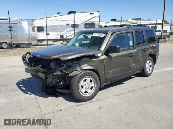2016 Jeep Patriot Sport с VIN 1C4NJPBA3GD569204, выставлен на аукционе Copart как лот 57183025 с пробегом Не указан миль и Списание • Salvage title. История ставок и продаж доступна на DreamBid. Изображение 1.