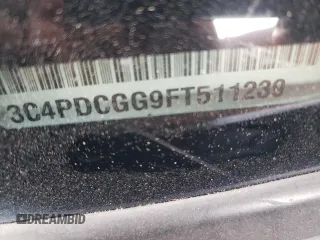 2015 Dodge Journey Crossroad с VIN 3C4PDCGG9FT511239, выставлен на аукционе Copart как лот 59159135 с пробегом 177 542 миль миль и Списание • Salvage title. История ставок и продаж доступна на DreamBid. Изображение 13.