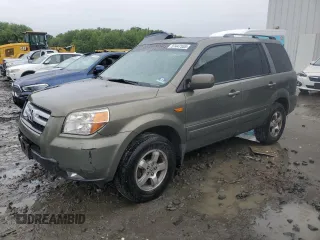 2007 Honda Pilot EX-L with VIN 2HKYF18567H537153, listed as a Copart auction lot 57447555 with 145,764 mi miles and Salvage title. Bid and sale history available at DreamBid. Image 1.