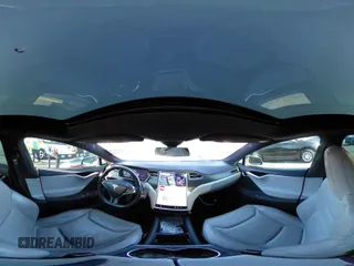 2015 Tesla Model S 85D with VIN 5YJSA1H46FF082264, listed as a IAAI auction lot 42068959 with 98,693 mi miles. Bid and sale history available at carsss.com. Image 18.