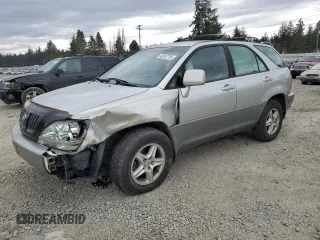 1999 Lexus RX 300 Luxury SUV with VIN JT6HF10U1X0067122, listed as a Copart auction lot 45347735 with 182,117 mi miles and Salvage Title. Bid and sale history available at carsss.com. Image 1.