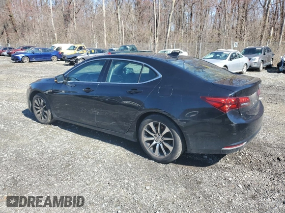 2015 Acura TLX with VIN 19UUB1F34FA011042, listed as a Copart auction lot 49988395 with 180,017 mi miles and Salvage Title. Bid and sale history available at carsss.com. Image 2.