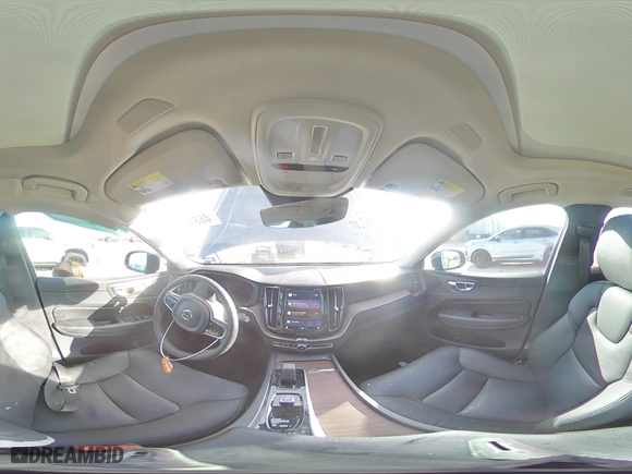 2023 Volvo XC60 Plus Bright Theme with VIN YV4L12DNXP1203748, listed as a Copart auction lot 46814495 with 5,243 mi miles and Salvage Title. Bid and sale history available at carsss.com. Image 14.