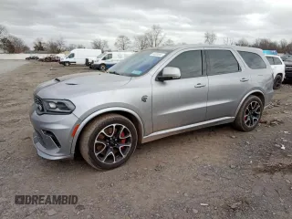 2021 Dodge Durango SRT Hellcat with VIN 1C4SDJH97MC643259, listed as a Copart auction lot 44536555 with 49,489 mi miles and Salvage Title. Bid and sale history available at DreamBid. Image 1.