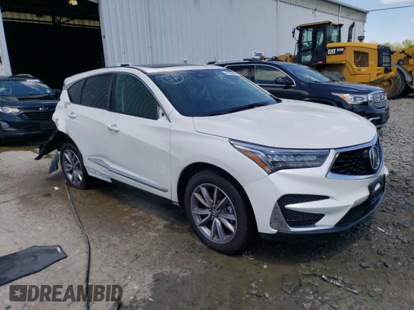2020 Acura RDX w/Technology Pkg with VIN 5J8TC2H52LL012073, listed as a Copart auction lot 49302843 with 23,663 mi miles and Salvage Title. Bid and sale history available at carsss.com. Image 4.