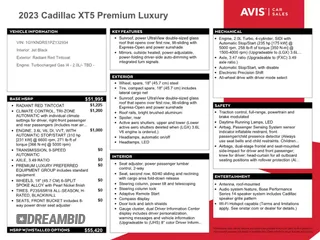 2023 Cadillac XT5 AWD Premium Luxury with VIN 1GYKNDRS1PZ132934, listed as a Copart auction lot 49285144 with Not Provided miles and Non Repairable. Bid and sale history available at DreamBid. Image 12.