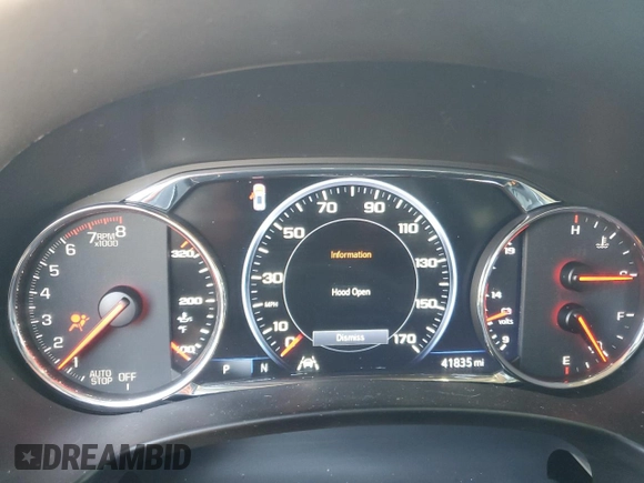 2022 GMC Terrain Denali with VIN 3GKALXEV1NL255229, listed as a Copart auction lot 88162335 with 41,835 mi miles and Salvage title. Bid and sale history available at DreamBid. Image 9.