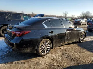 2018 Infiniti Q50 3.0t LUXE with VIN JN1EV7AR9JM432127, listed as a Copart auction lot 87261304 with Not Provided miles and Salvage Title. Bid and sale history available at carsss.com. Image 3.