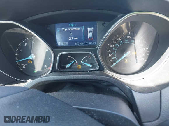 2012 Ford Focus SE with VIN 1FAHP3F27CL248182, listed as a IAAI auction lot 41875527 with 105,075 mi miles. Bid and sale history available at carsss.com. Image 7.