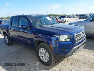 2022 Nissan Frontier SV with VIN 1N6ED1EJ4NN690411, listed as a IAAI auction lot 41572796 with 55,198 mi miles. Bid and sale history available at carsss.com. Image 1.