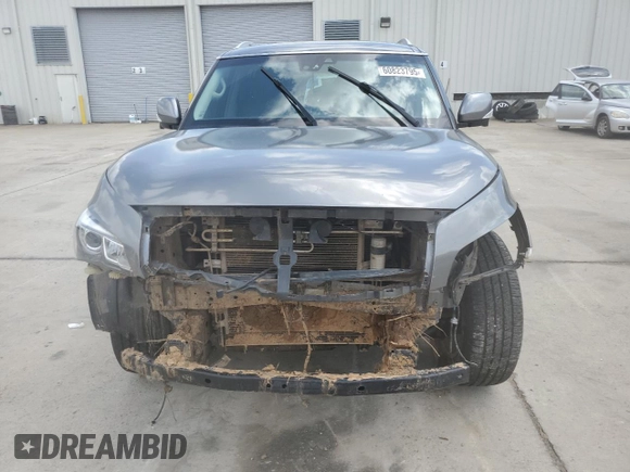2017 Infiniti QX80 with VIN JN8AZ2NE7H9151603, listed as a Copart auction lot 60823795 with 128,027 mi miles and Clean title. Bid and sale history available at DreamBid. Image 5.