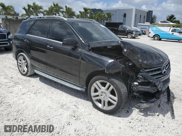2014 Mercedes-Benz M 350 with VIN 4JGDA5JB1EA351654, listed as a Copart auction lot 55510505 with 193,285 mi miles and Salvage title. Bid and sale history available at DreamBid. Image 4.