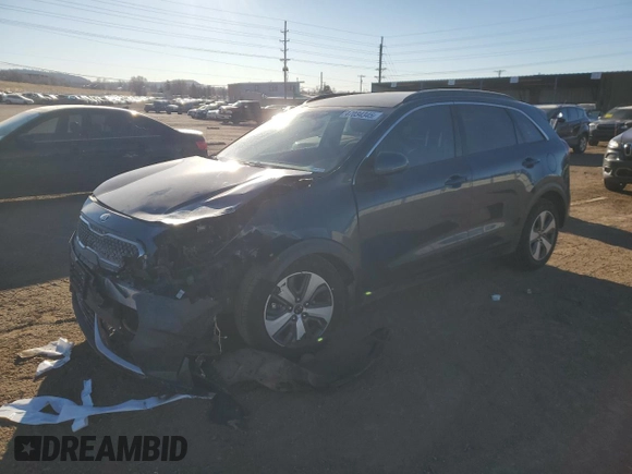 2018 Kia Niro LX with VIN KNDCB3LC0J5177991, listed as a Copart auction lot 47034345 with 52,378 mi miles and Salvage Title. Bid and sale history available at carsss.com. Image 1.