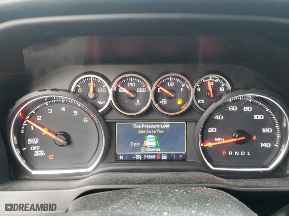 2022 Chevrolet Silverado 1500 LTD LT with VIN 1GCPYJEK1NZ137183, listed as a Copart auction lot 86805244 with 71,868 mi miles and Salvage Title. Bid and sale history available at carsss.com. Image 9.
