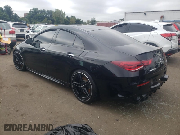 2021 Mercedes-Benz CLA 45 AMG with VIN W1K5J5DB5MN179887, listed as a Copart auction lot 70479254 with Not Provided miles and Salvage Title. Bid and sale history available at DreamBid. Image 2.