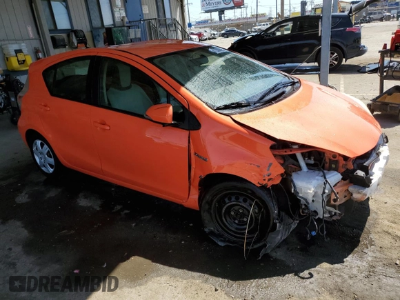 2012 Toyota Prius One with VIN JTDKDTB34C1022359, listed as a Copart auction lot 51339895 with 174,914 mi miles and Salvage Title. Bid and sale history available at DreamBid. Image 4.