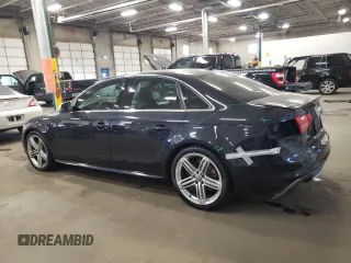 2013 Audi S4 Premium Plus with VIN WAUBGAFL2DA214917, listed as a Copart auction lot 75889624 with 75,982 mi miles and Salvage Title. Bid and sale history available at carsss.com. Image 2.