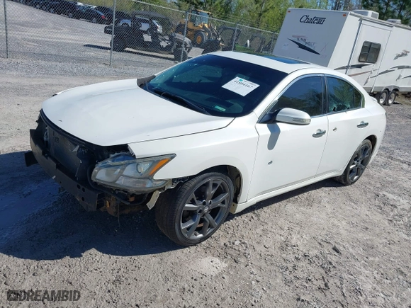 2013 Nissan Maxima 3.5 S with VIN 1N4AA5APXDC838864, listed as a IAAI auction lot 41884167 with 167,328 mi miles. Bid and sale history available at carsss.com. Image 17.