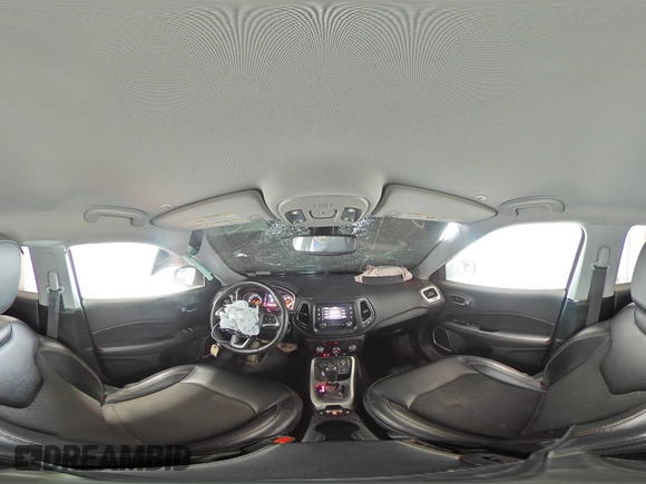 2018 Jeep Compass Latitude z VIN 3C4NJDBB3JT360814, wystawiony jako Copart lot #55018455 z przebiegiem 69 582 mil mil oraz Szkoda całkowita • Salvage title. Historia ofert i sprzedaży dostępna na DreamBid. Obrazek 15.