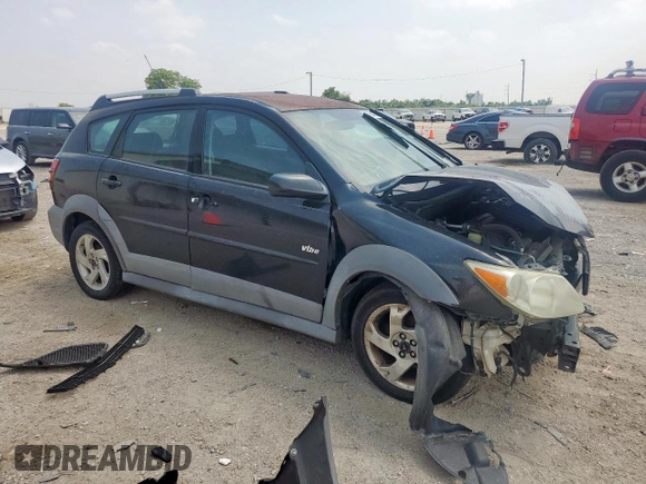 2005 Pontiac Vibe with VIN 5Y2SL63895Z455243, listed as a Copart auction lot 57243005 with 206,276 mi miles and Salvage title. Bid and sale history available at DreamBid. Image 4.