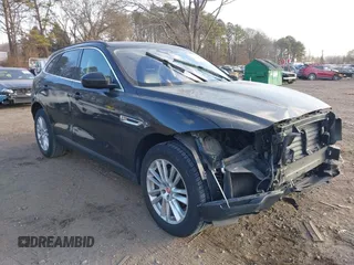 2018 Jaguar F-Pace 25t Prestige with VIN SADCK2FX5JA351493, listed as a IAAI auction lot 41345886 with 89,787 mi miles and . Bid and sale history available at DreamBid. Image 1.