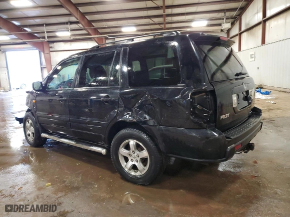 2007 Honda Pilot EX-L with VIN 2HKYF18787H537494, listed as a Copart auction lot 88941675 with 190,446 mi miles and Salvage Title. Bid and sale history available at carsss.com. Image 2.