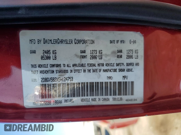 2005 Dodge Magnum RT with VIN 2D8GV582X5H124753, listed as a Copart auction lot 81355944 with 136,951 mi miles and Salvage Title. Bid and sale history available at DreamBid. Image 12.