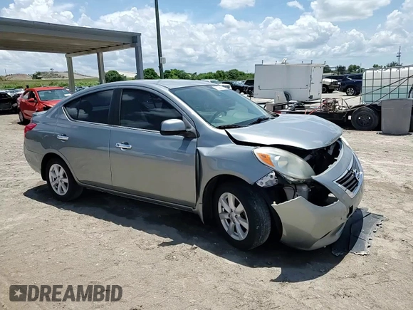 2013 Nissan Versa SV with VIN 3N1CN7AP8DL887524, listed as a Copart auction lot 61594045 with 92,094 mi miles and Salvage title. Bid and sale history available at DreamBid. Image 13.