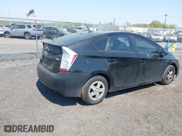 2011 Toyota Prius I with VIN JTDKN3DU8B1433698, listed as a IAAI auction lot 42124404 with 223,576 mi miles. Bid and sale history available at carsss.com. Image 4.