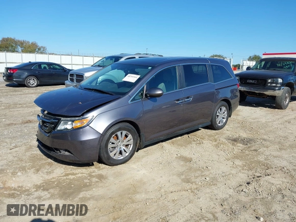 2016 Honda Odyssey EX-L with VIN 5FNRL5H69GB047902, listed as a IAAI auction lot 40795564 with 124,788 mi miles. Bid and sale history available at carsss.com. Image 17.