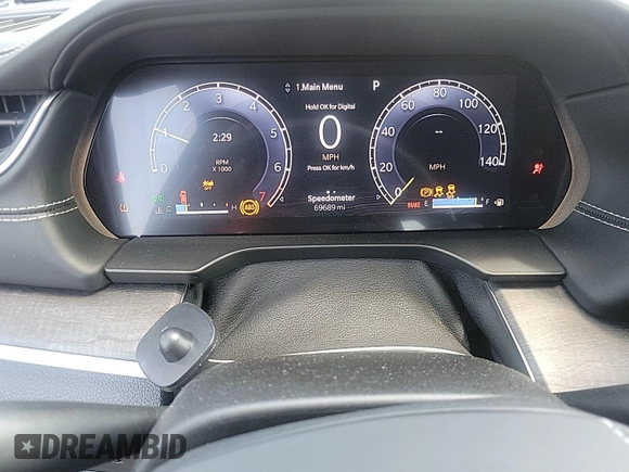 2021 Jeep Grand Cherokee Overland with VIN 1C4RJKDG7M8182214, listed as a IAAI auction lot 42796118 with 69,689 mi miles and . Bid and sale history available at DreamBid. Image 3.
