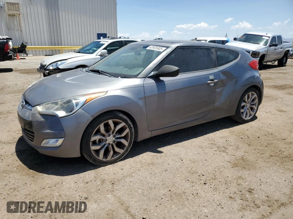 2013 Hyundai Veloster w/Black Int with VIN KMHTC6AD1DU166692, listed as a Copart auction lot 63905905 with 192,277 mi miles and Clean title. Bid and sale history available at DreamBid. Image 1.