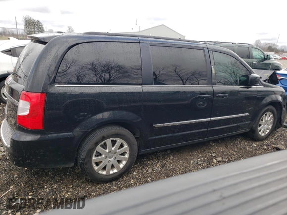 2016 Chrysler Town & Country Touring with VIN 2C4RC1BG2GR279837, listed as a Copart auction lot 49845915 with 0 mi miles and Salvage Title. Bid and sale history available at carsss.com. Image 3.