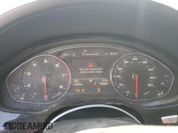 2014 Audi A8 4.0T with VIN WAUR2AFD9EN004542, listed as a Copart auction lot 50818845 with 75,908 mi miles and Salvage Title. Bid and sale history available at DreamBid. Image 9.