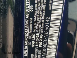 2022 Mercedes-Benz A 220 z VIN W1K3G4EB7NJ360142, wystawiony jako Copart lot #56681965 z przebiegiem 23 363 mil mil oraz Szkoda całkowita • Salvage title. Historia ofert i sprzedaży dostępna na DreamBid. Obrazek 13.