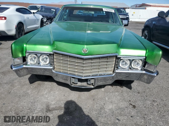 1969 Cadillac Brougham z VIN P9173311, wystawiony jako Copart lot #77826624 z przebiegiem 32 340 mil mil oraz Szkody całkowita. Historia ofert i sprzedaży dostępna na DreamBid. Obrazek 5.
