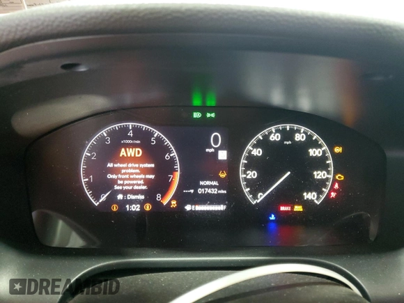 2024 Honda HR-V Sport z VIN 3CZRZ2H52RM707890, wystawiony jako Copart lot #56844355 z przebiegiem 17 432 mil mil oraz Szkoda całkowita • Salvage title. Historia ofert i sprzedaży dostępna na DreamBid. Obrazek 9.