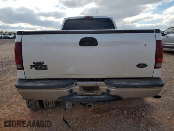2001 Ford F-350 XL with VIN 1FTWW32F81EC66012, listed as a Copart auction lot 48225834 with 141,971 mi miles and Salvage title. Bid and sale history available at DreamBid. Image 6.