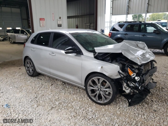 2019 Hyundai Elantra GT N Line with VIN KMHH55LC7KU102460, listed as a Copart auction lot 71829164 with 0 mi miles and Salvage Title. Bid and sale history available at carsss.com. Image 4.