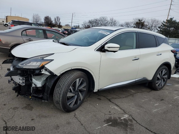 2024 Nissan Murano SL with VIN 5N1AZ2CJ5RC120667, listed as a Copart auction lot 84020594 with 991 mi miles and Salvage Title. Bid and sale history available at carsss.com. Image 1.