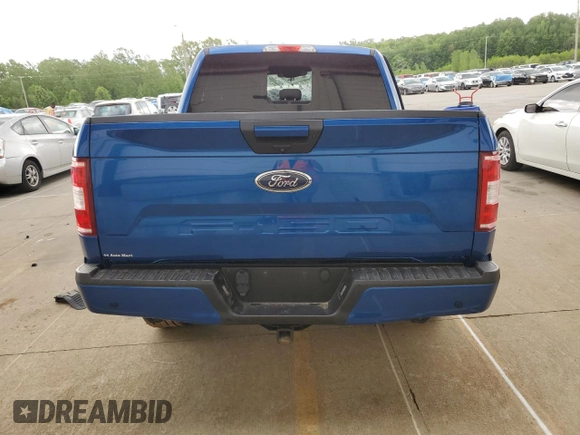 2018 Ford F-150 XL with VIN 1FTEW1E54JFE73767, listed as a Copart auction lot 55252775 with 65,755 mi miles and Salvage title. Bid and sale history available at DreamBid. Image 6.